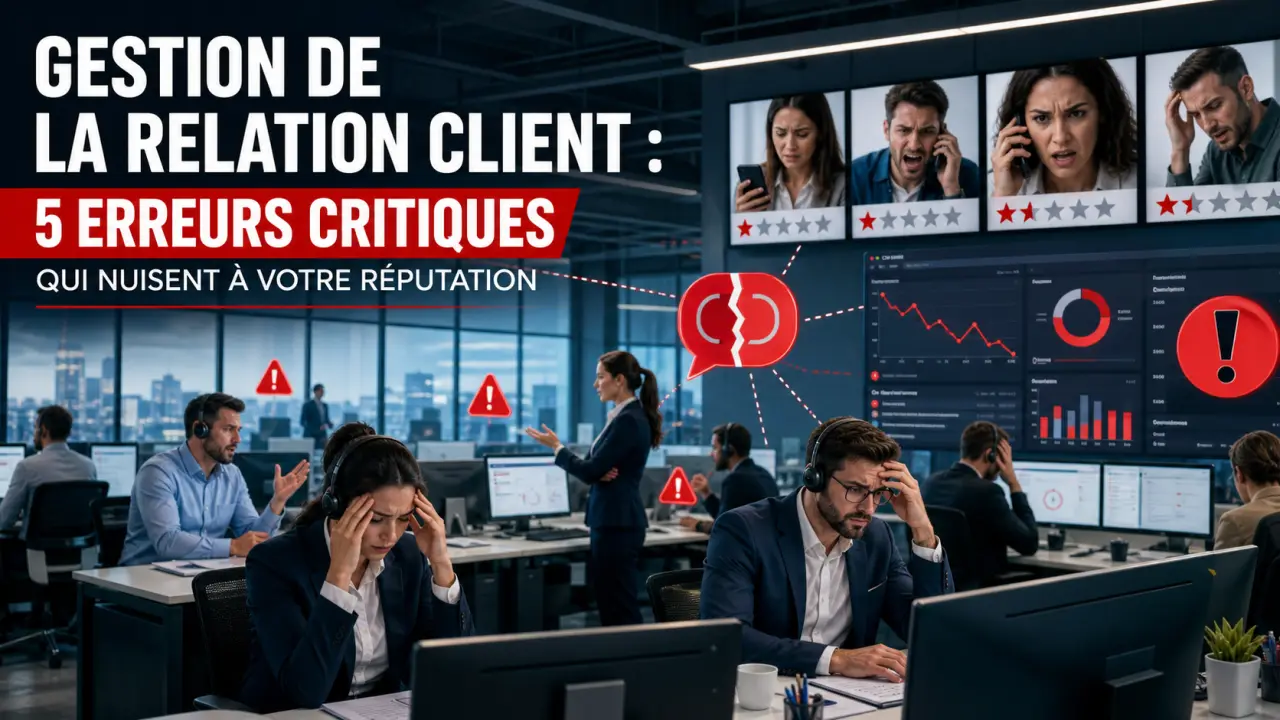 Gestion de la relation client : 5 erreurs critiques qui nuisent à votre réputation