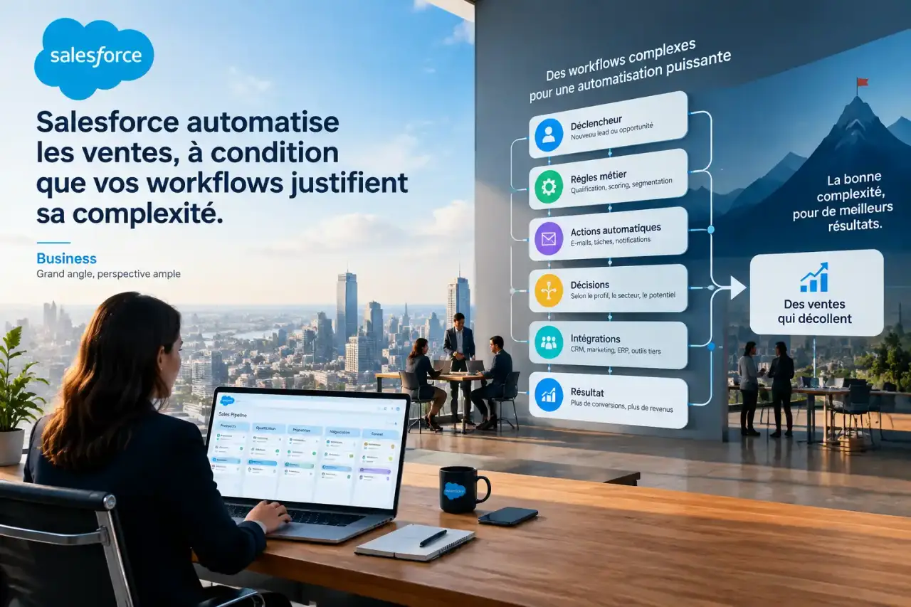 Salesforce automatise les ventes, à condition que vos workflows justifient sa complexité