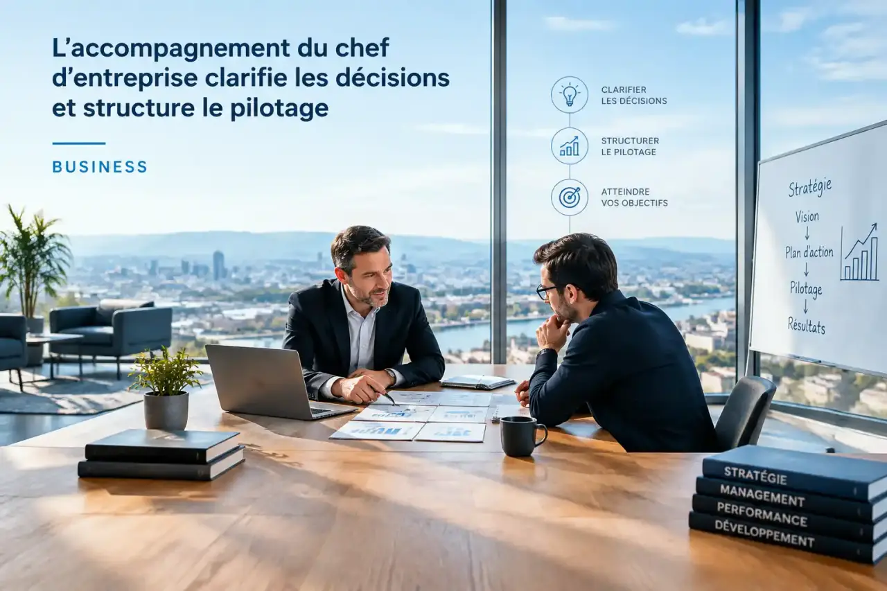 L’accompagnement du chef d’entreprise clarifie les décisions et structure le pilotage