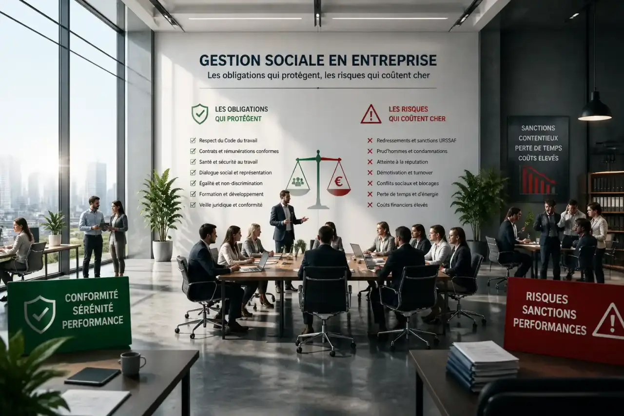 Gestion sociale en entreprise : les obligations qui protègent, les risques qui coûtent cher