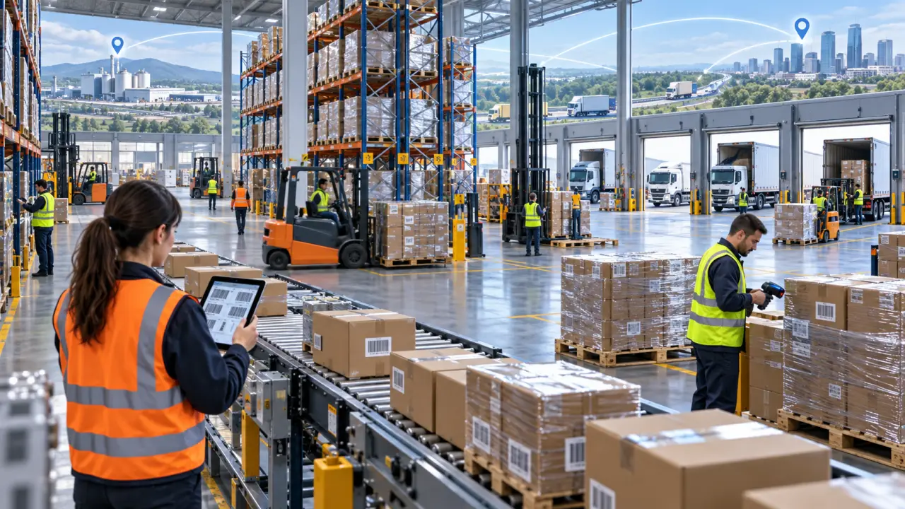 La chaîne logistique relie fournisseurs, entrepôts et clients, avec un enjeu de maîtrise des stocks