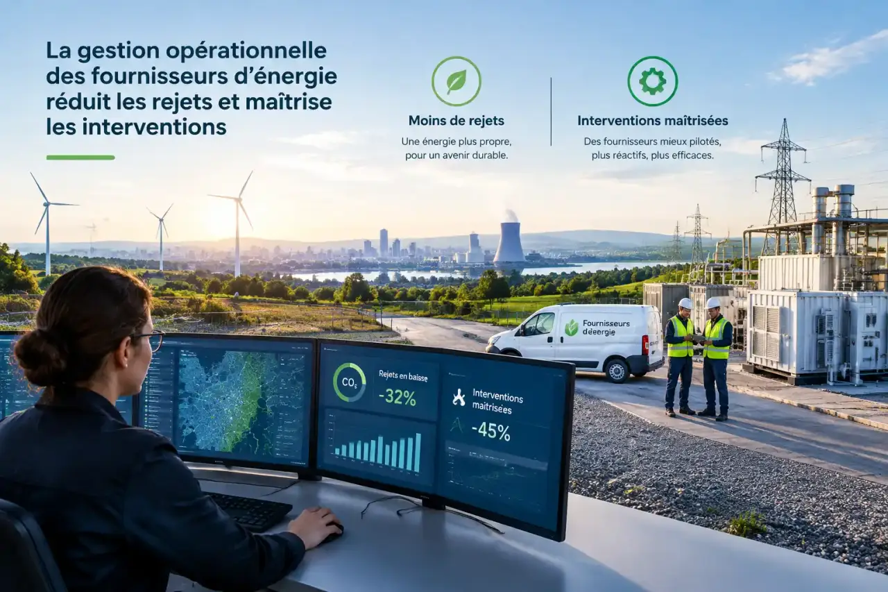 La gestion opérationnelle des fournisseurs d’énergie réduit les rejets et maîtrise les interventions