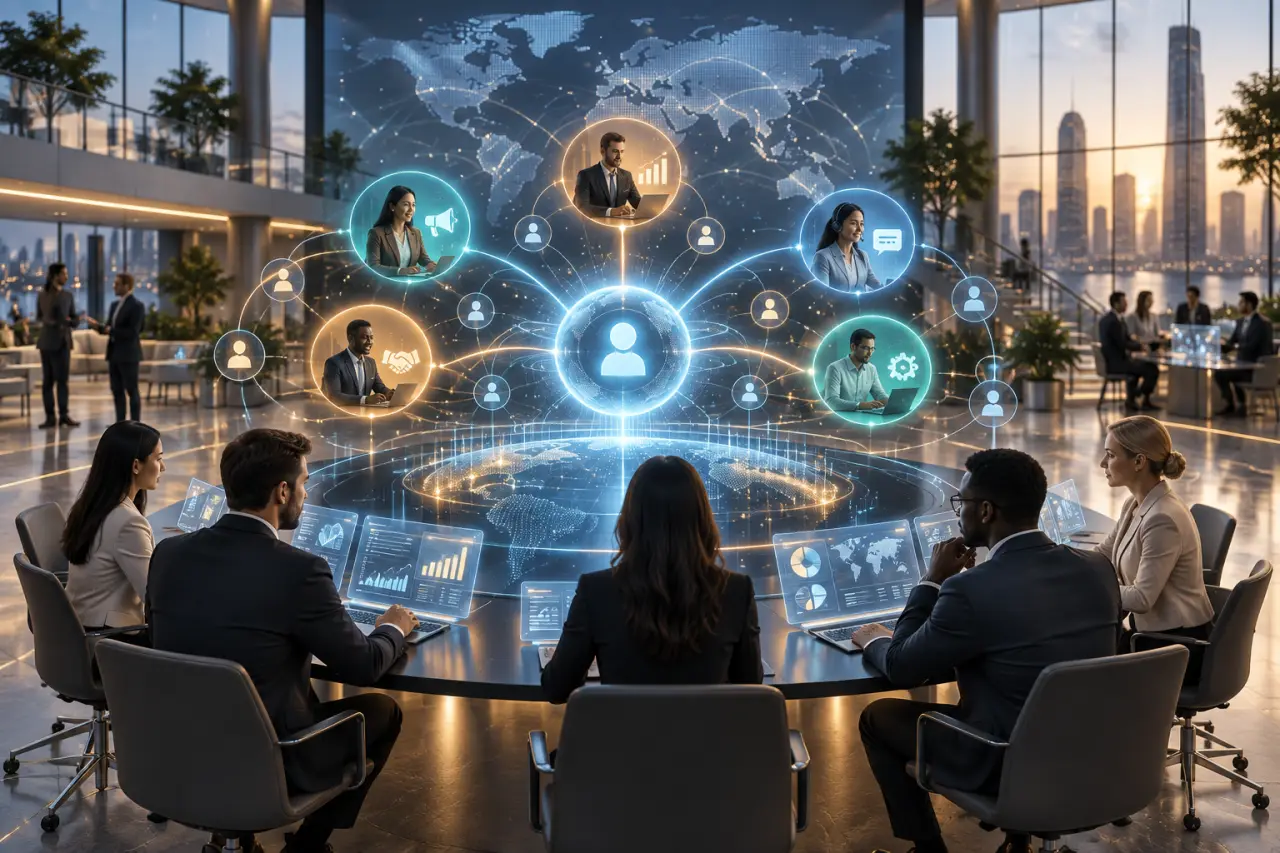 Une base de données CRM centralise les échanges et guide chaque équipe