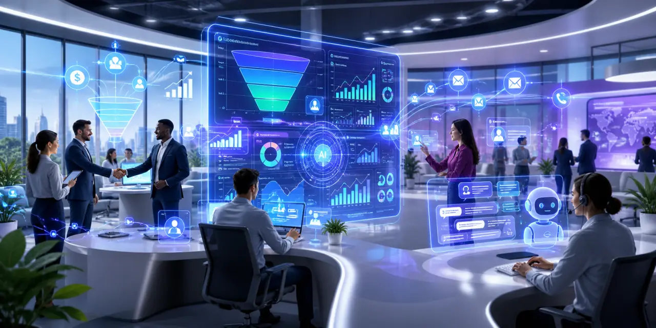 CRM avec intelligence artificielle : les gains concrets pour les ventes, le marketing et le support