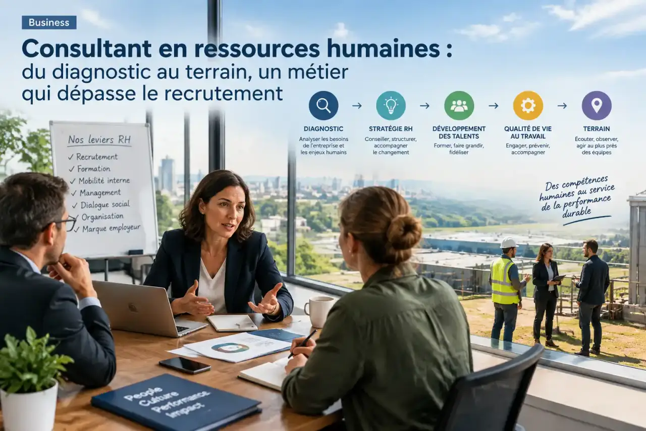 Consultant en ressources humaines : du diagnostic au terrain, un métier qui dépasse le recrutement